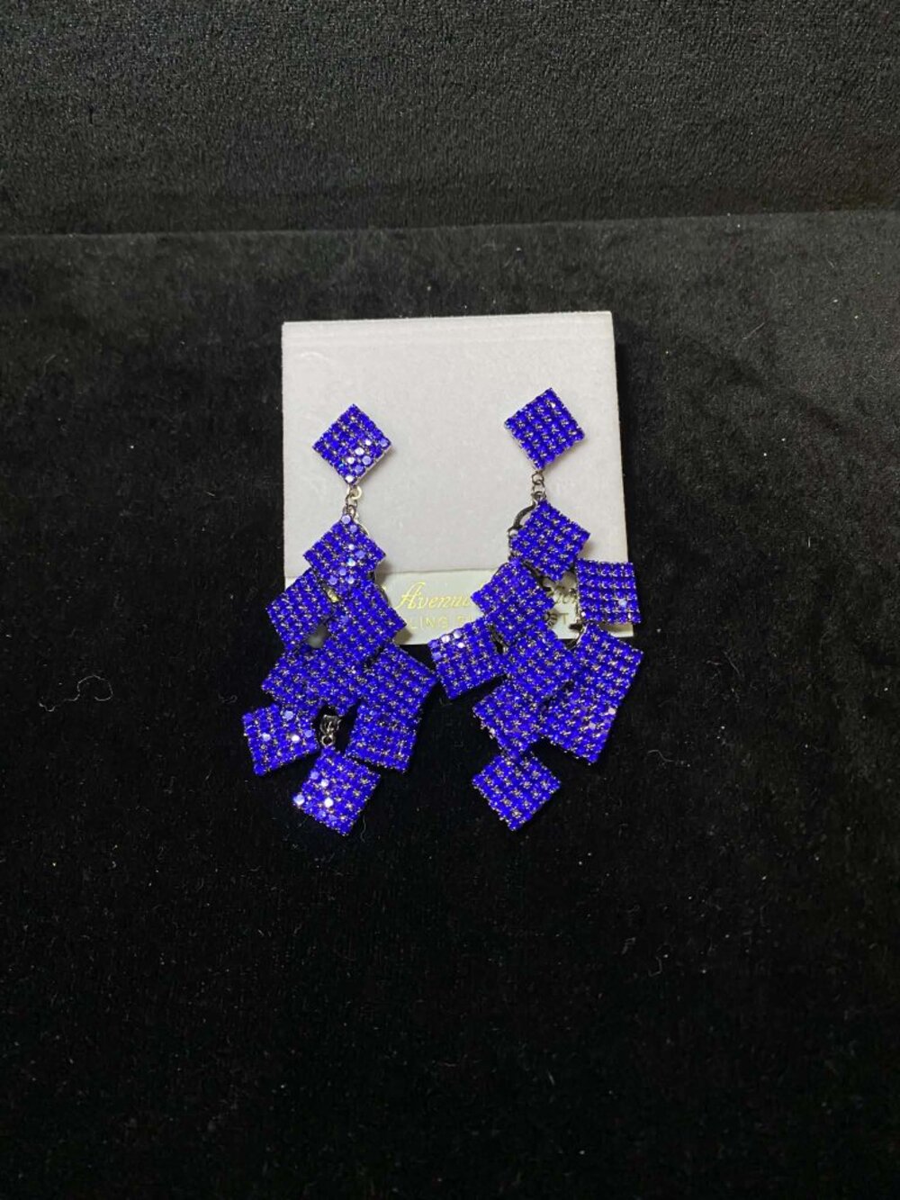 Swarovski Crystal Dangle Statement Earrings Fifth Avenue Lifetime Warranty